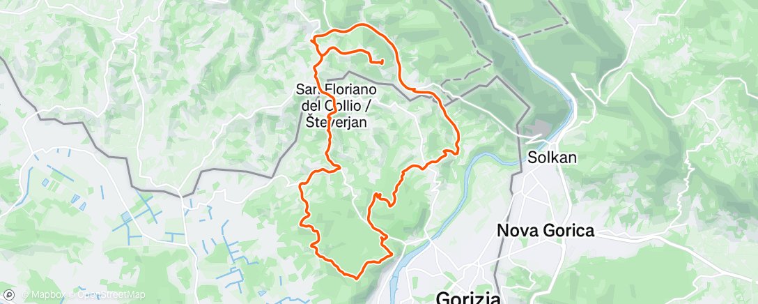 Map of the activity, Afternoon Ride