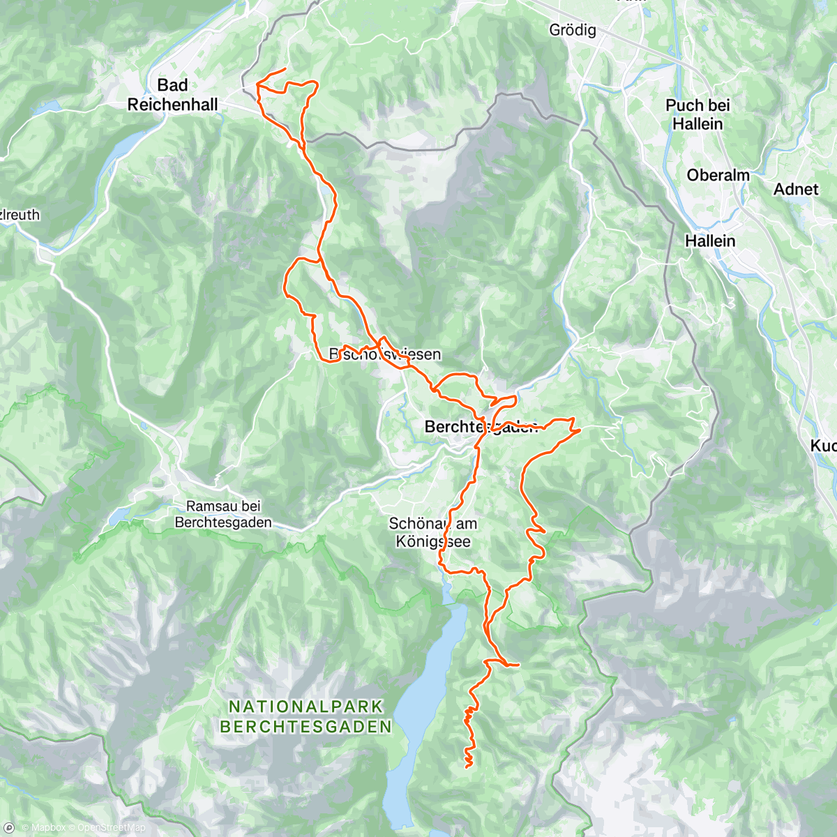 Map of the activity, Gotzenalm 🐄