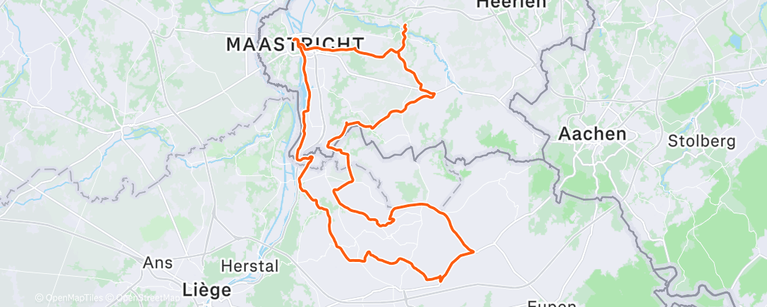 Map of the activity, Morning Ride
