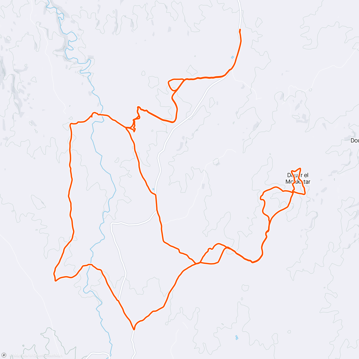 Map of the activity, Quad bike safari