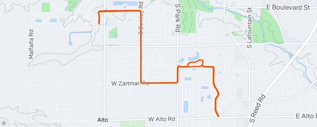 Map of the activity, The Monday-est Friday ever