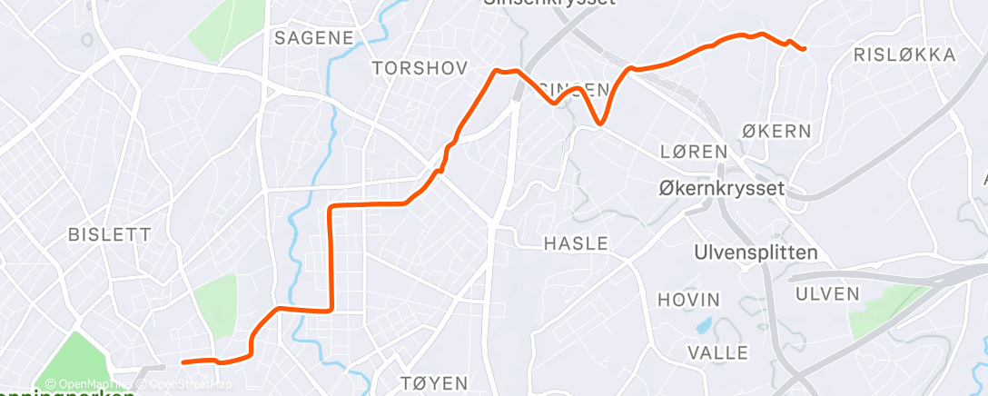 Map of the activity, Morning Ride