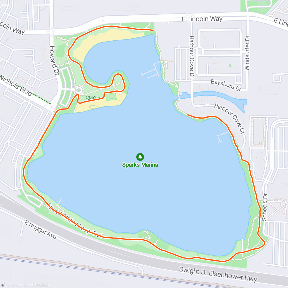 Карта физической активности (Spark’s Reservoir walk with Suzanne!)