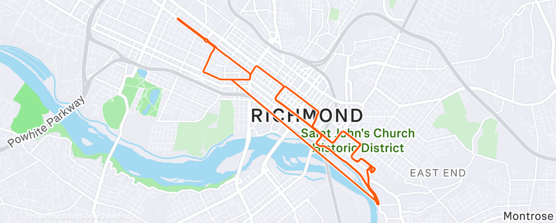 Map of the activity, Zwift - pk1