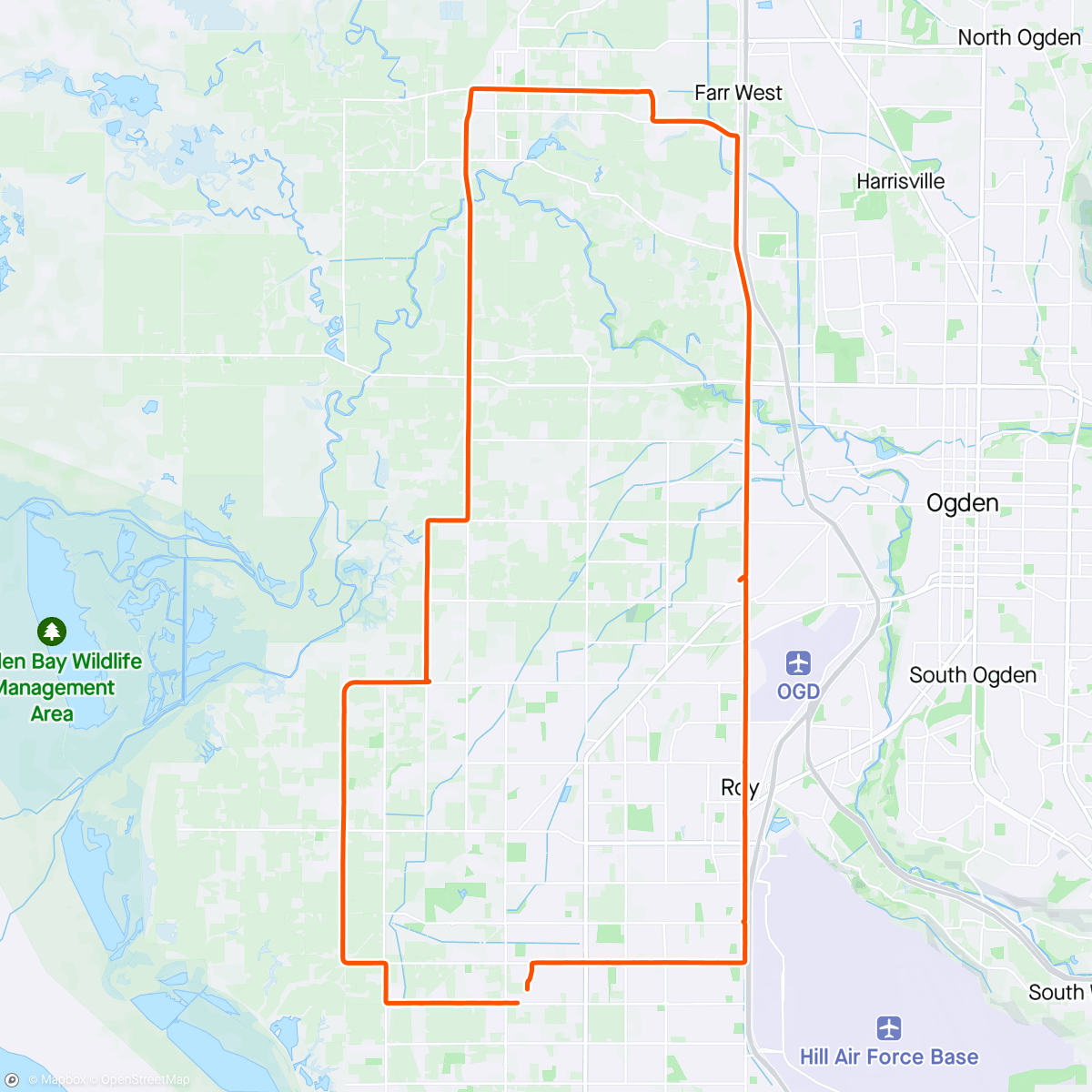 Map of the activity, Country riding