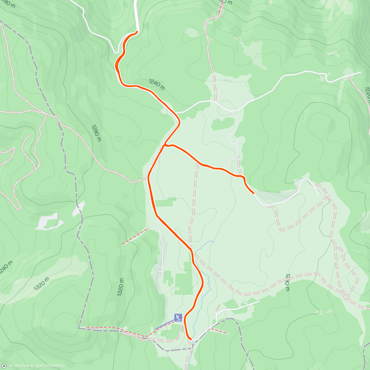 Map of the activity, Home mountain 🏔️