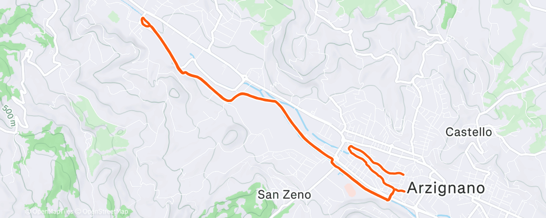 Карта физической активности (Corsa mattutina)