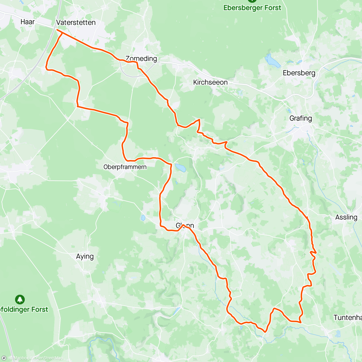 Mapa de la actividad (Rosinenschnecke in Glonn)