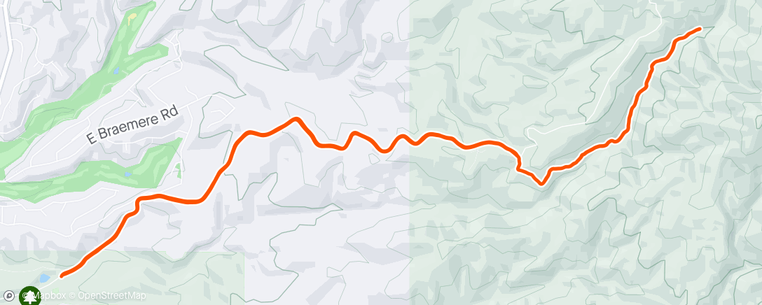 Mapa de la actividad (Afternoon Trail Run)