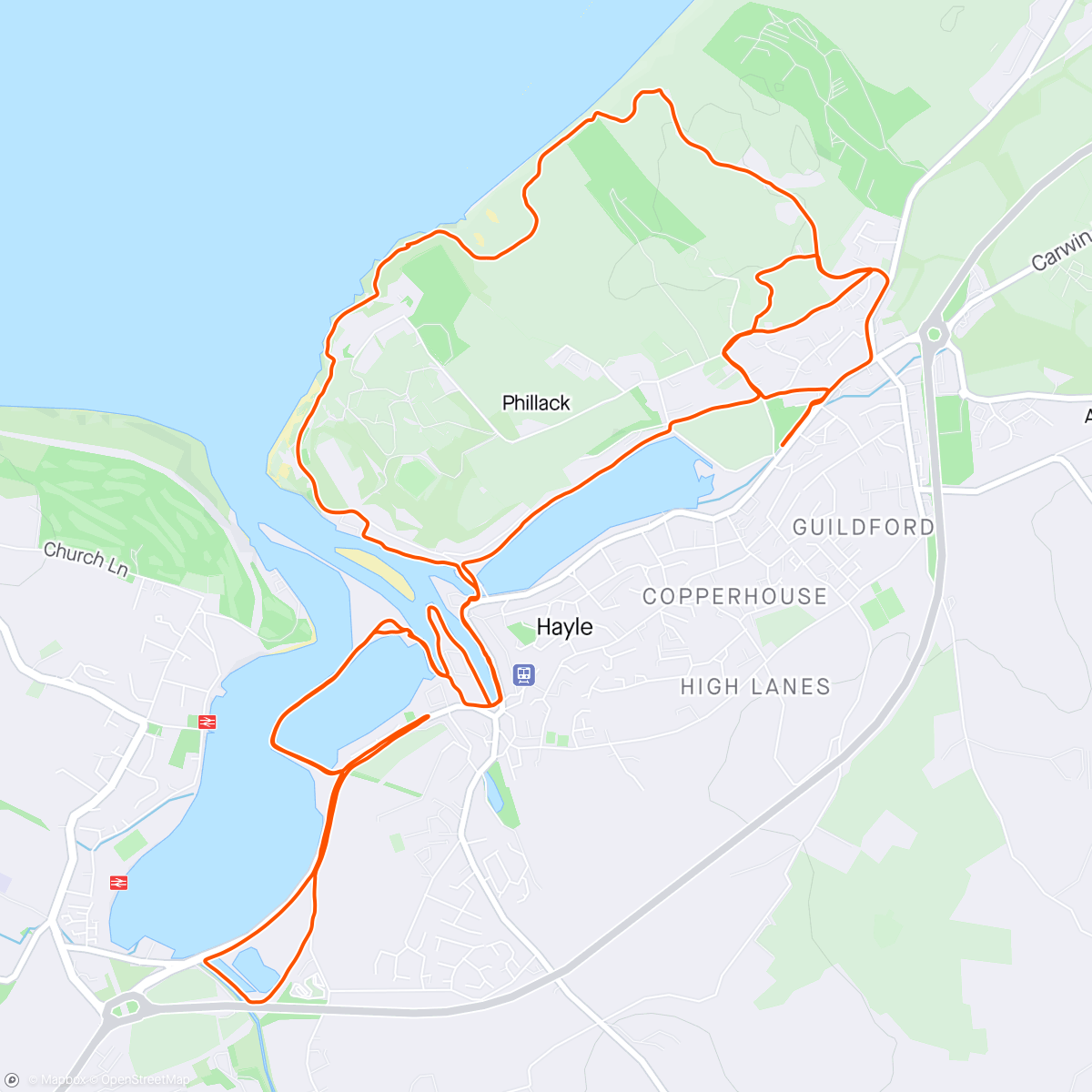 Map of the activity, Midweek miles 🏃‍♂️😁