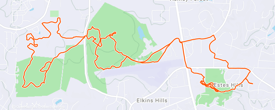 Map of the activity, One Speed Bike stroll