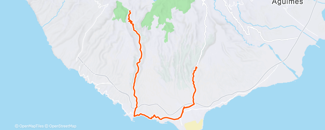 Map of the activity, Lunch Ride