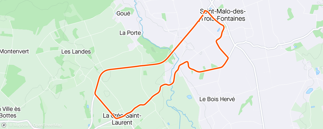 Map of the activity, Chauffe ronde du porhoet