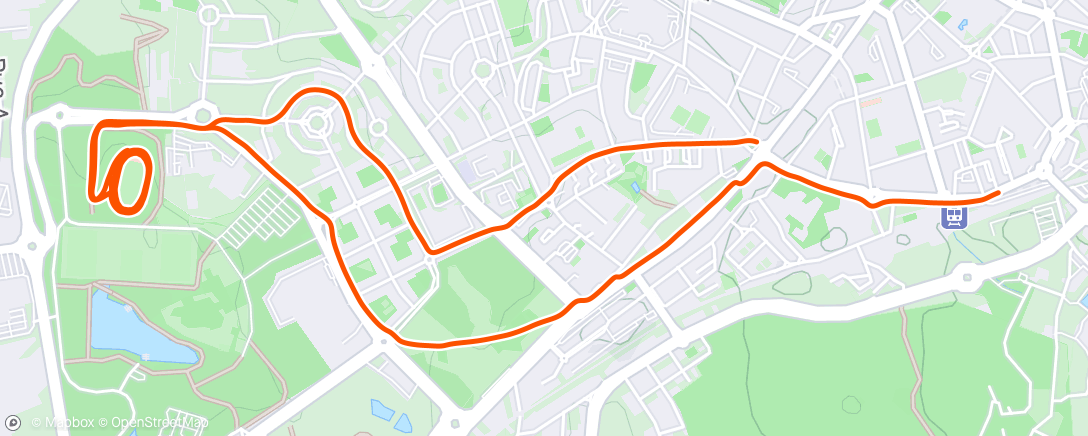Map of the activity, run 11