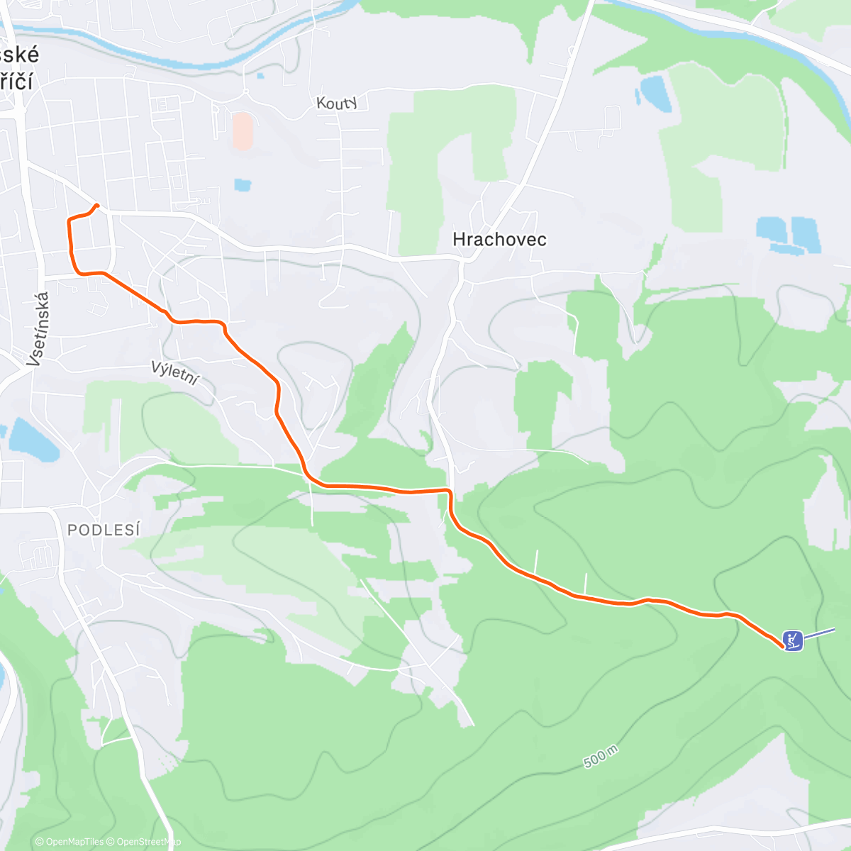 Map of the activity, Od vleku - Easy Walk 🚶🏻