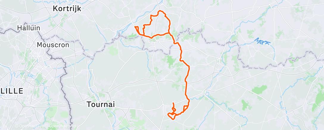 Map of the activity, Morning Ride