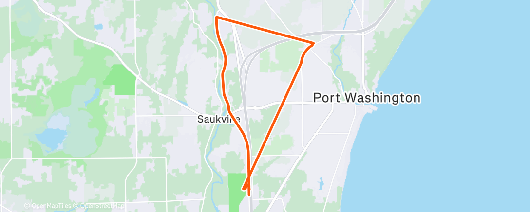 Map of the activity, Afternoon Ride