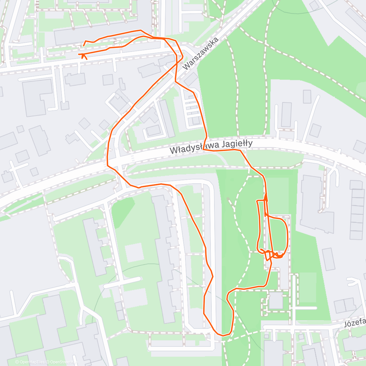 Map of the activity, Afternoon Walk