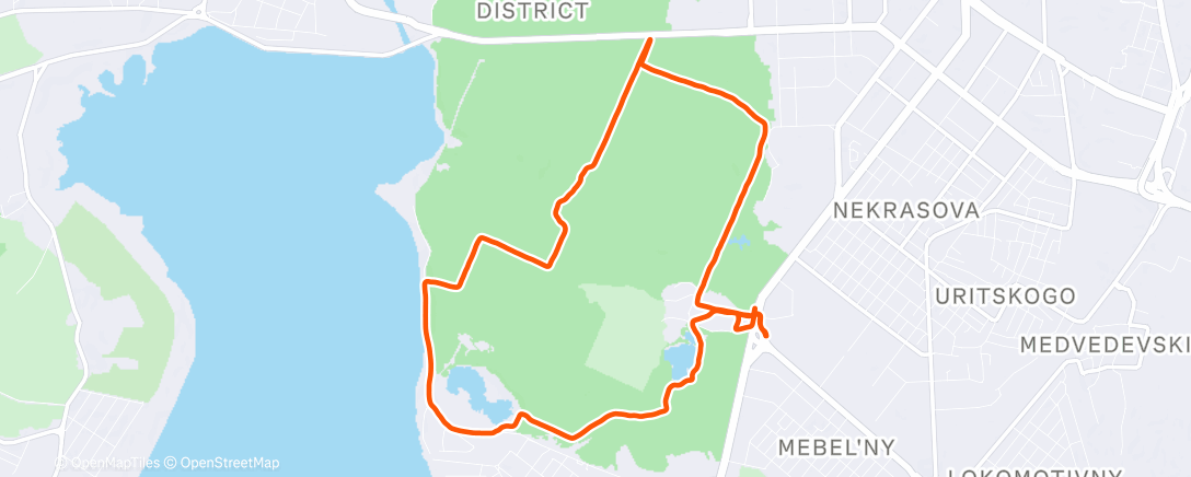 Map of the activity, Трейлраннинг (день)