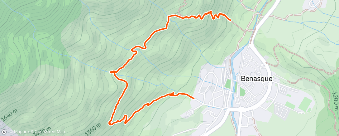 Map of the activity, Morning Run