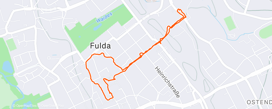 Map of the activity, Spaziergang am Mittag