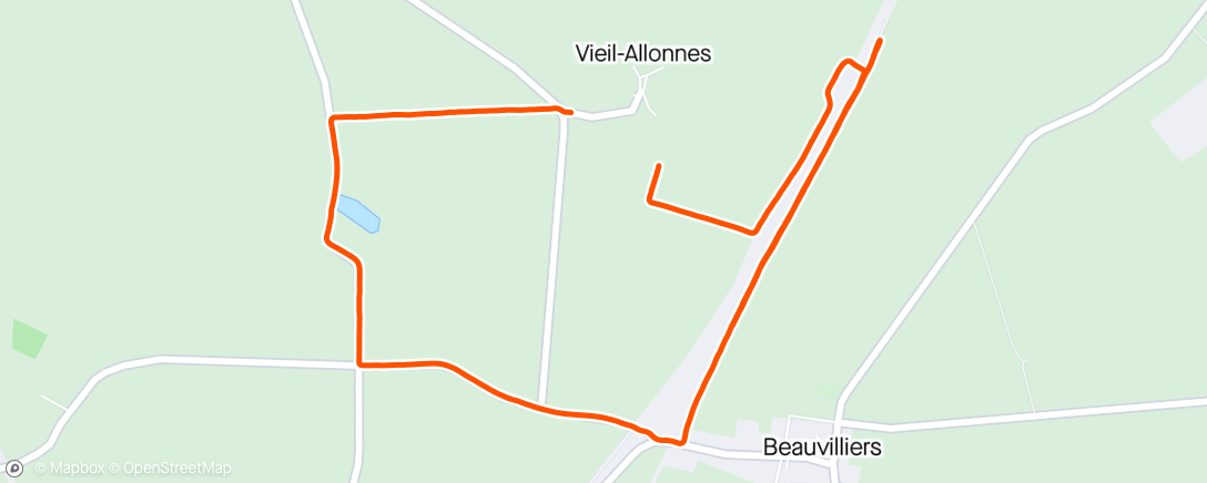 Map of the activity, 8 x 400