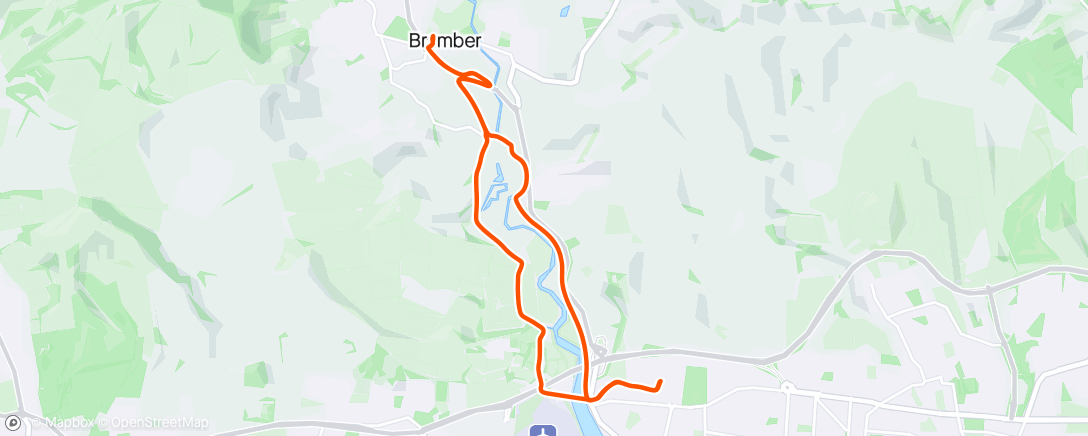 Map of the activity, Morning Ride along the river to Bramber Castle