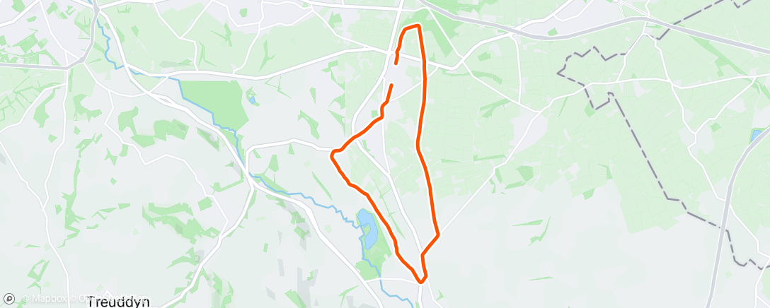 Map of the activity, Evening Ride