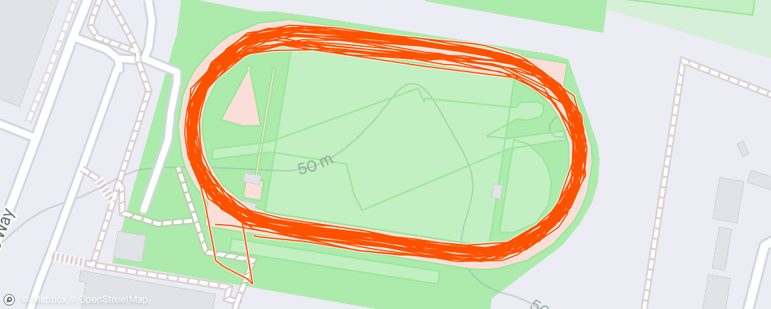 Mapa de la actividad (Starting to feel decent. Just in time to be thrown to the big dogs at the track challenge.)