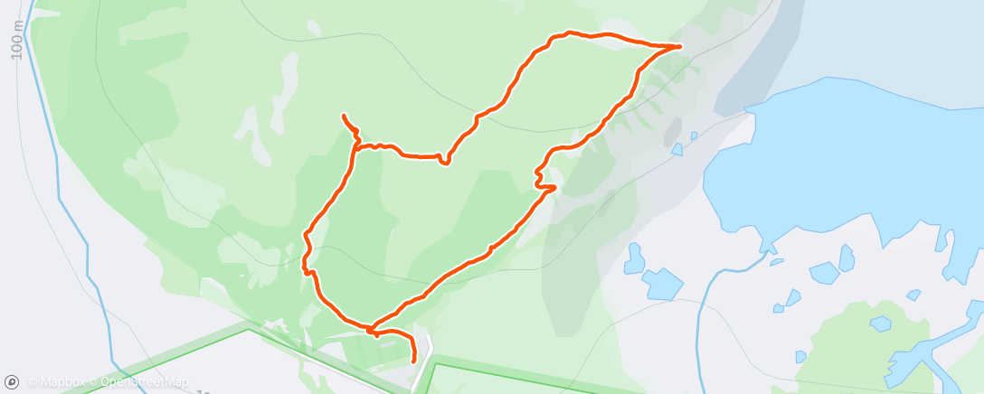 Map of the activity, Carrera de montaña matutina