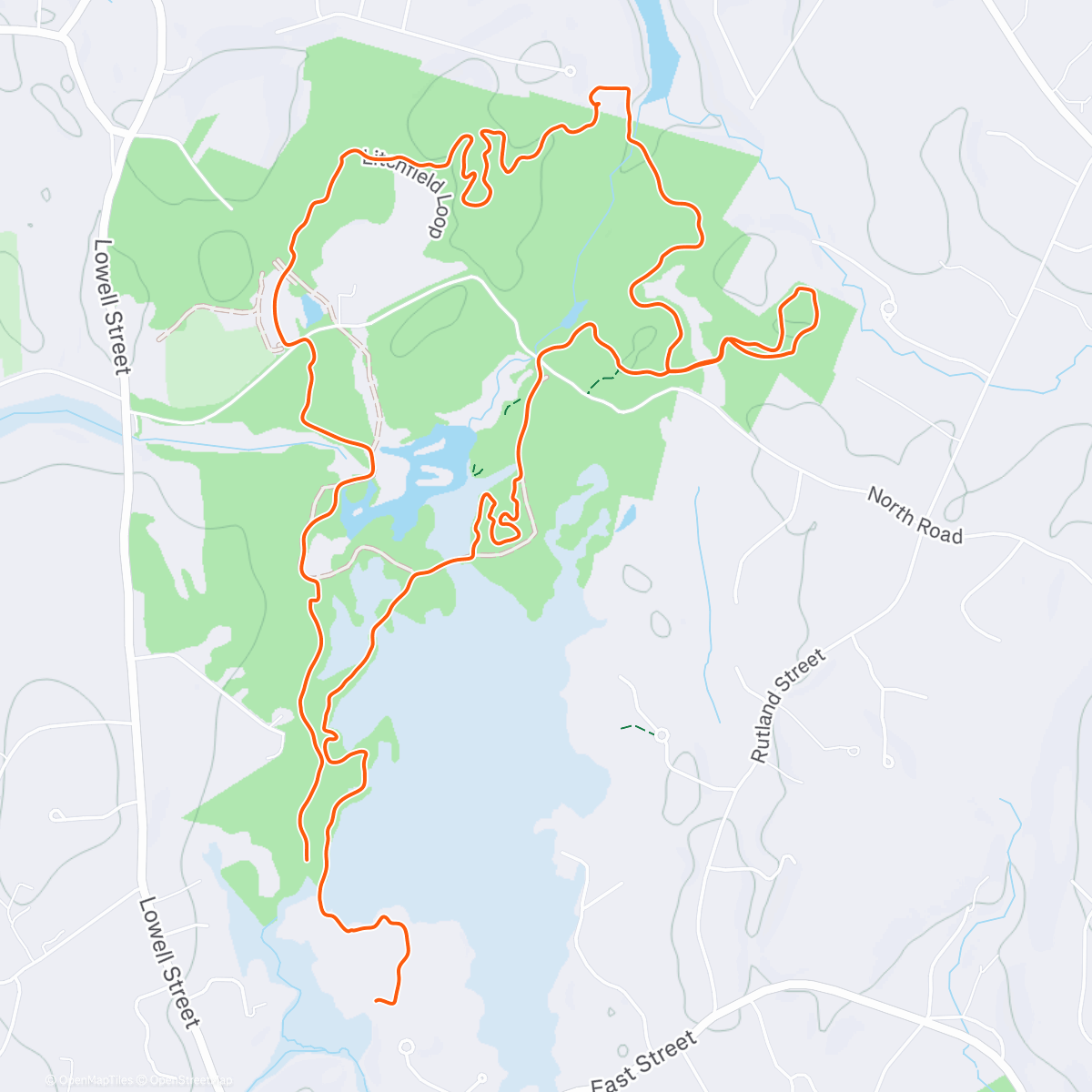 Map of the activity, Deer Run - Stone Row