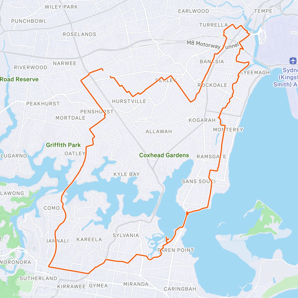 Map of the activity, New cycleway through Scarborough Park
