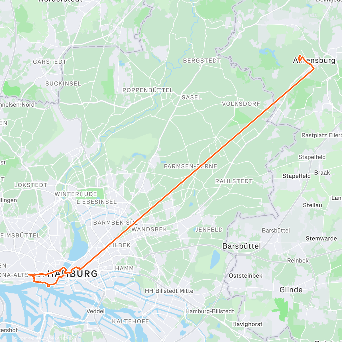 Map of the activity, Weihnachtsmärkte HH > Ahrensburg