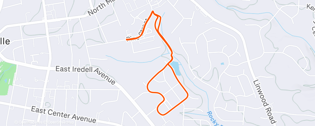 Map of the activity, Morning Walk