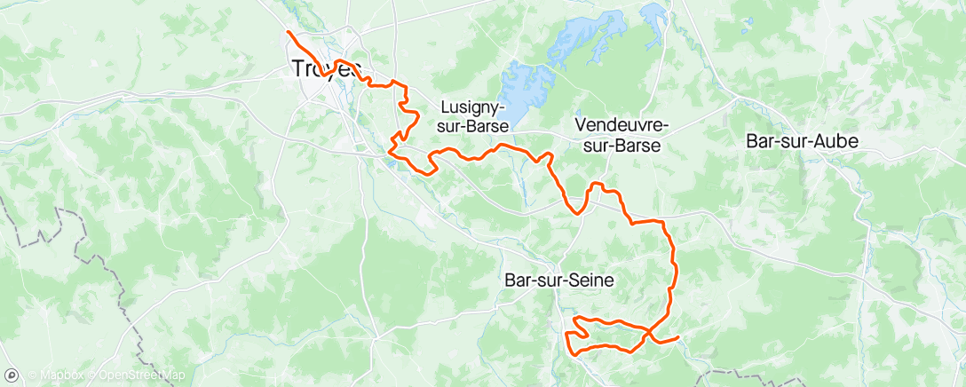 Map of the activity, TDF stage 9 recon