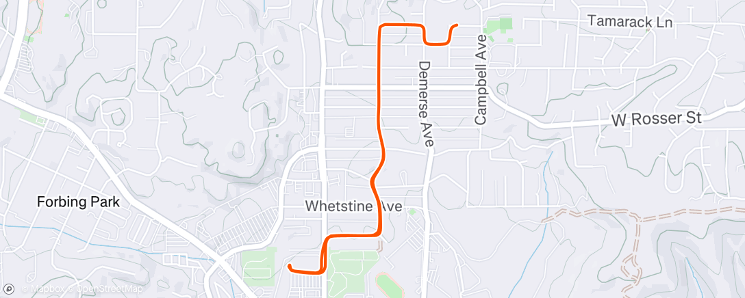 Map of the activity, Afternoon Ride