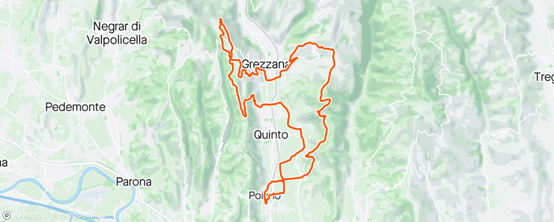 Map of the activity, Mountain biking all’ora di pranzo