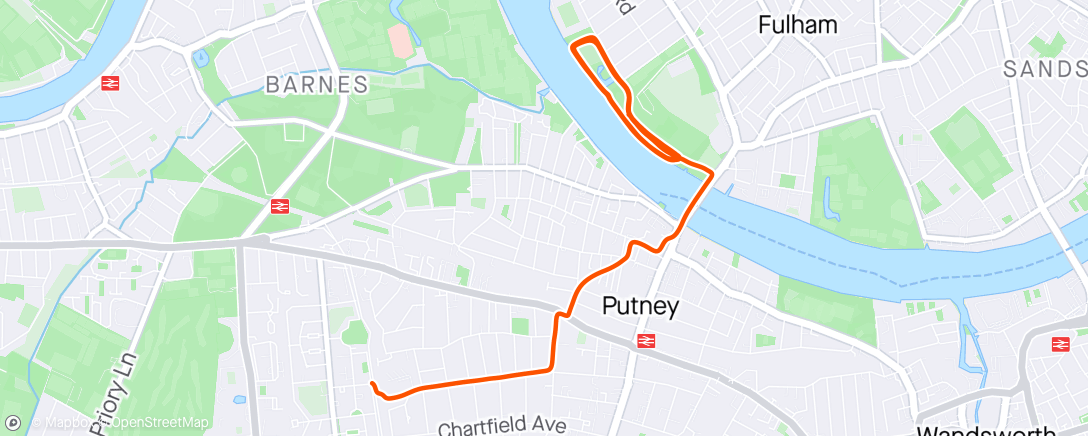 Map of the activity, Target: Easy hour; Reality: Progressive Hour, Getting Carried Away With The parkrun Crowd | Cracking Wee Buggy Run Down To The River All Told 😁