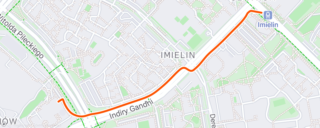Map of the activity, One way ticket 😉