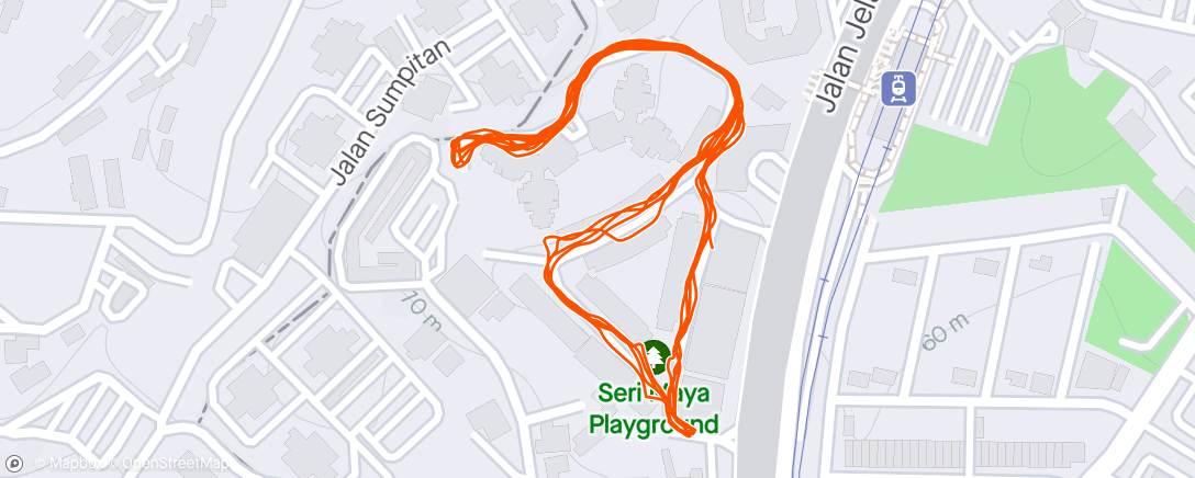 「Melati Hill Gravity Challenge recovery run」活動的地圖