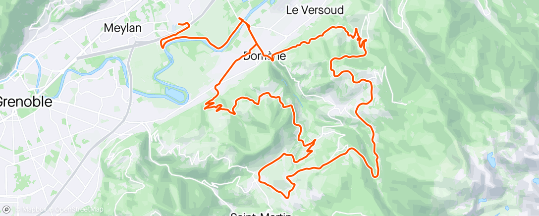 Map of the activity, Croix de Pinet