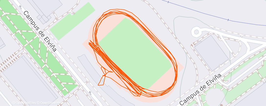 Map of the activity, 2×(3×500)