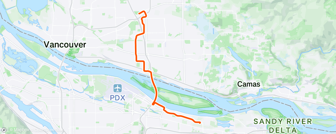 Map of the activity, Morning Ride