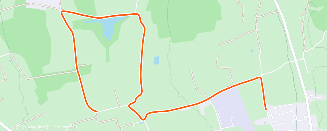 Map of the activity, Morning Run