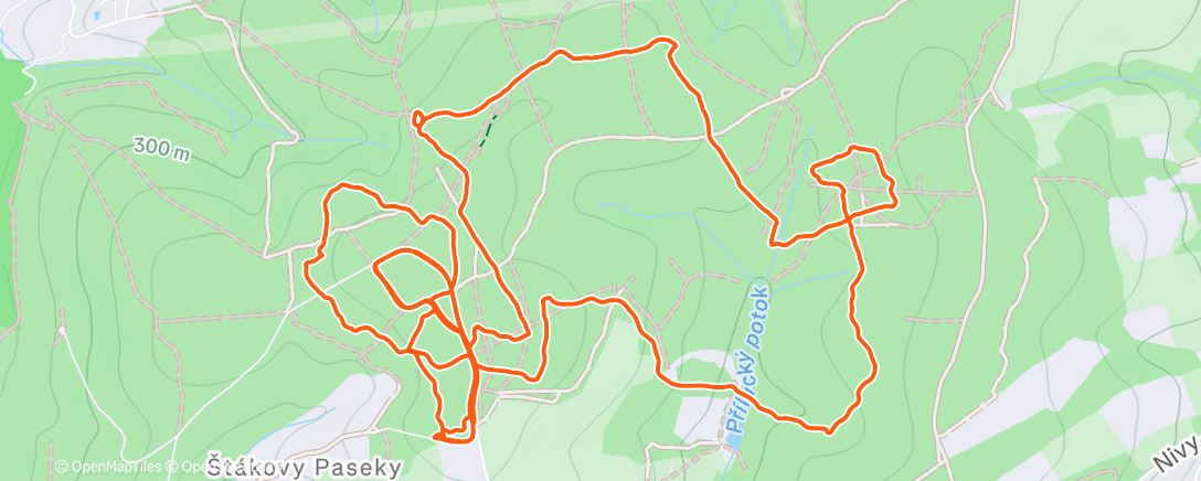 Map of the activity, Nočák