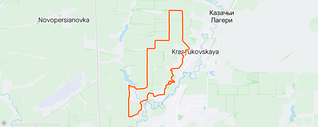 Map of the activity, Марафон, 2-й этап Платова, 3-й в категории 7й в абсолюте