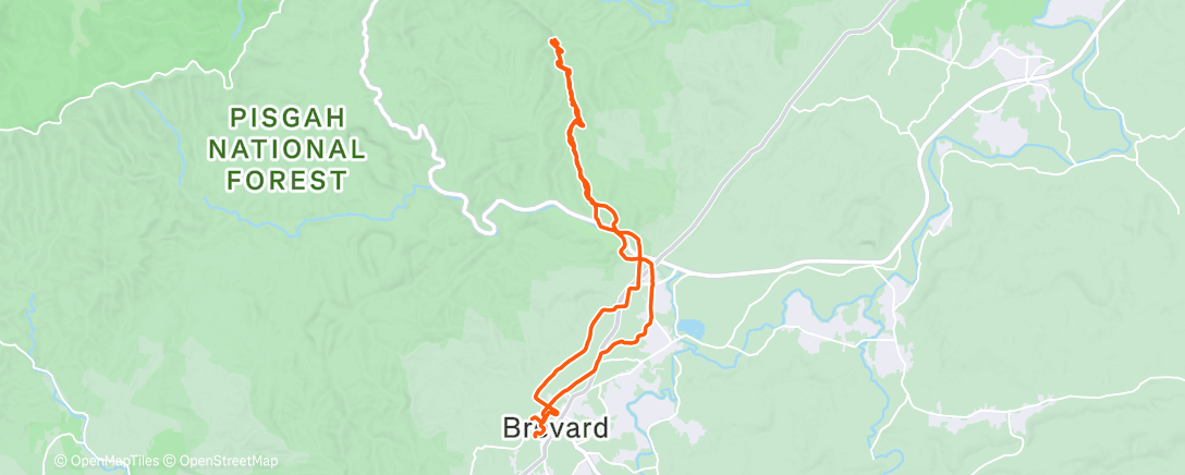 Mappa dell'attività Afternoon Ride