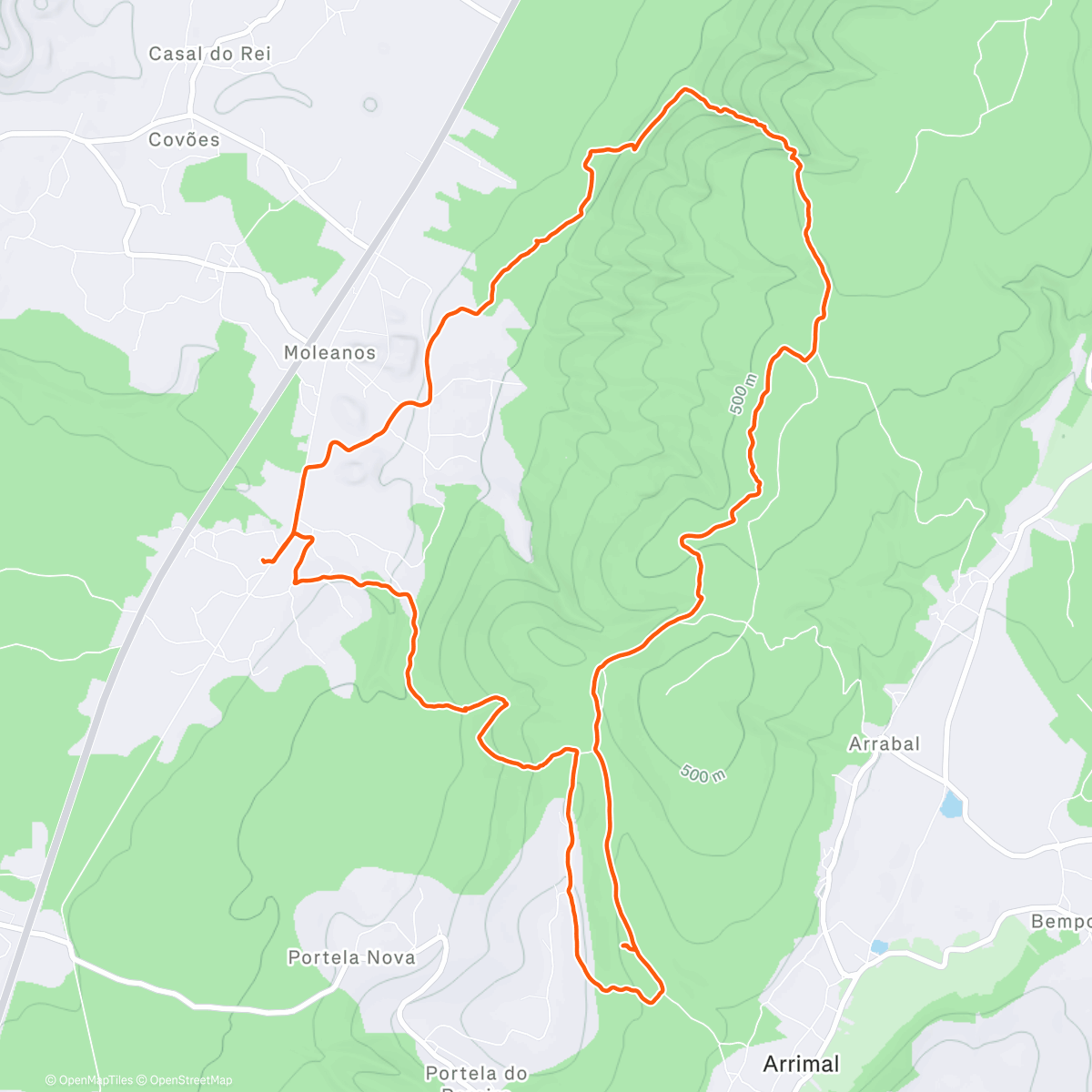 Map of the activity, Grande Volta ao Cagalhão da Velha 🖤