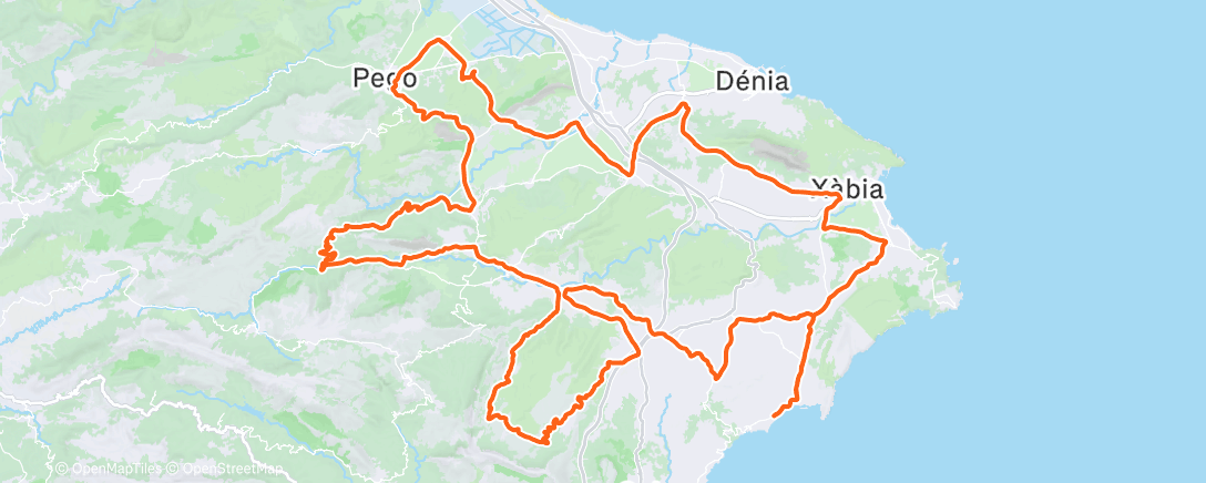 Map of the activity, Radfahren