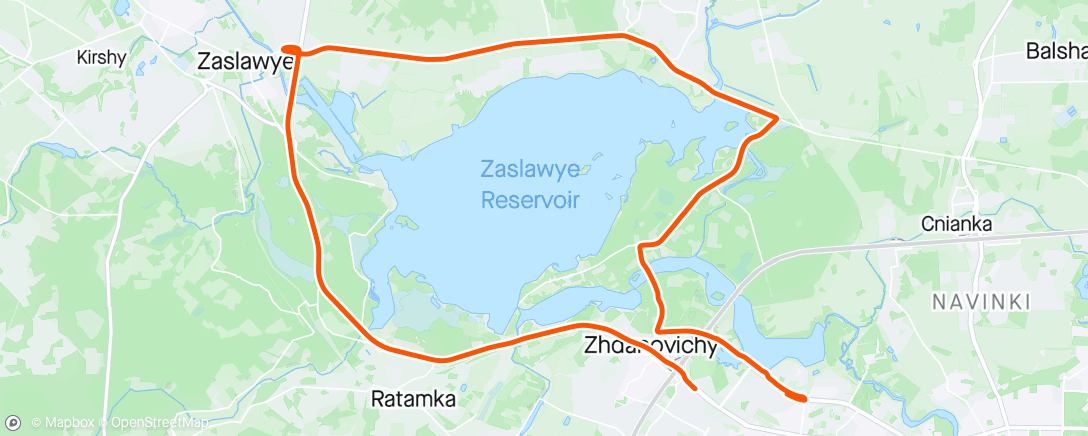 Map of the activity, Minsk Dawn Patrol